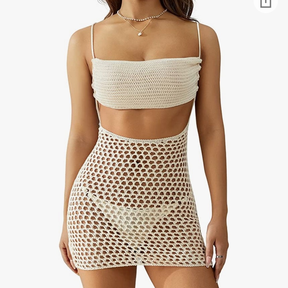 Crochet beach cover up